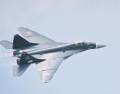 MiG-29 in turn on afterburners.