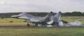 MiG-29 nice landing shot with parachute.