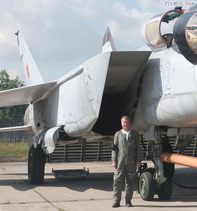 Another memorable shot in front of MiG-25