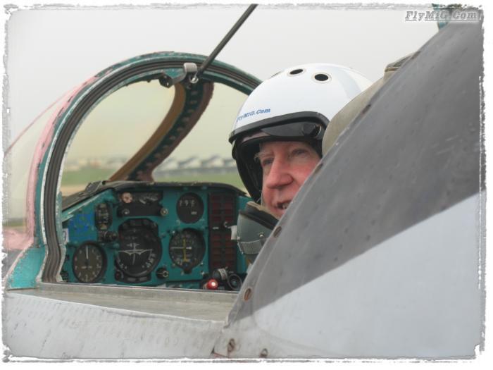 in a MiG-25 cockpit