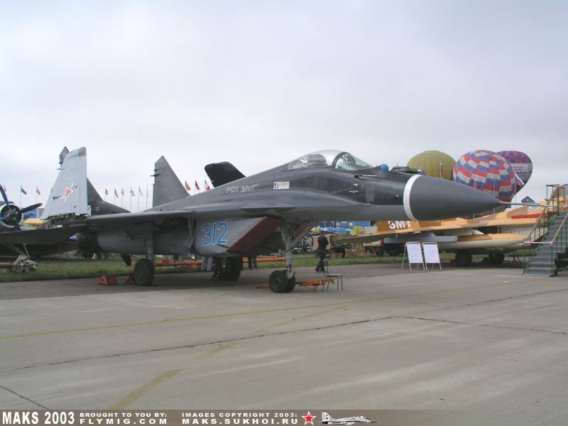 MiG-29K Fulcrum with folded wings.