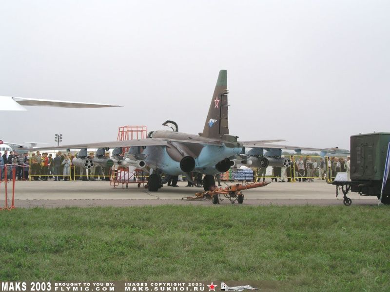 Su-25TM Frogfoot rear view.