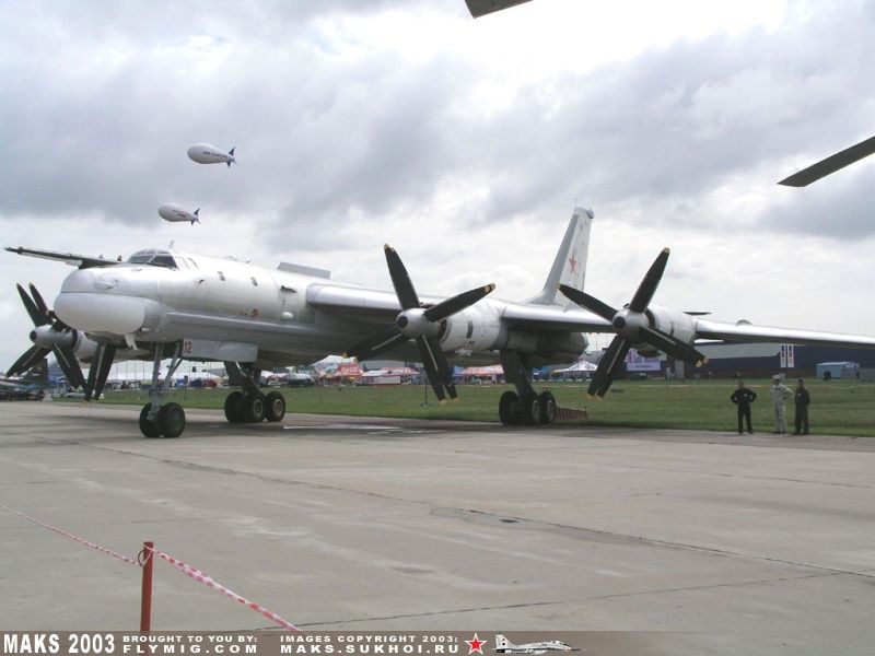 TU-95 Bear front view.