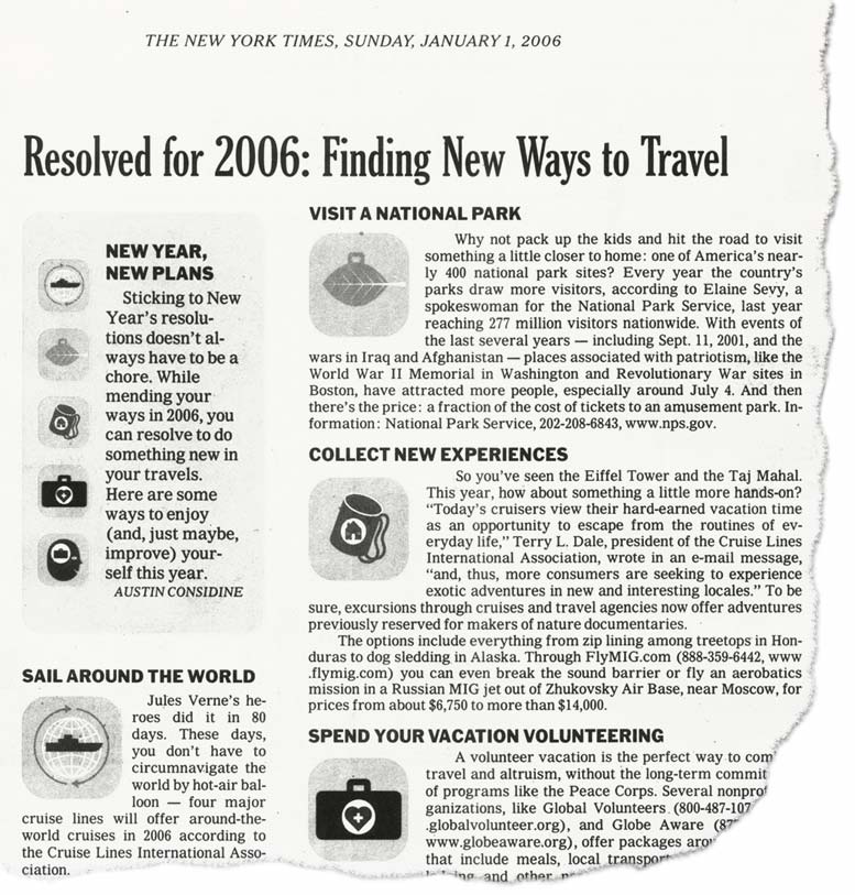 New York Times January 1, 2006