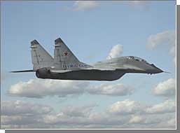 MiG-29 inflight